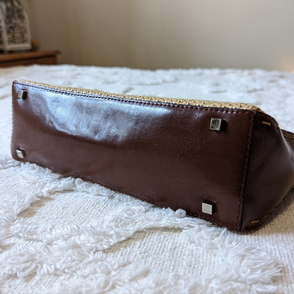 KGB STUDIO handbag. Vegan leather and woven fabric. - Picture 6 of 6